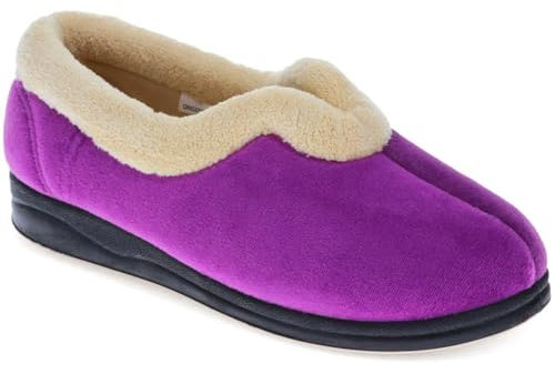 Pavers Antibacterial Slippers - Purple Size 8