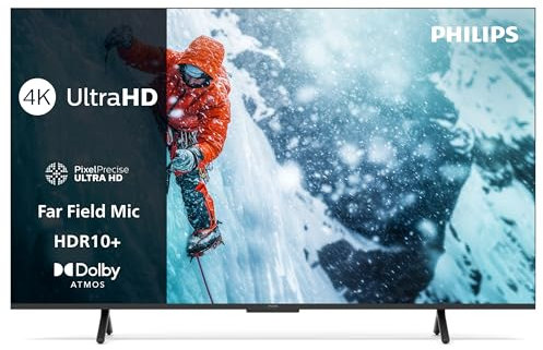 Philips 65PUS7200 4K LED Smart TV - 65 Zoll Display mit Pixel Precise Ultra HD, Titan OS Plattform und Dolby Atmos Sound - Funktioniert mit Alexa und Google Sprachassistent