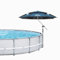 ECOPOOLTECH Pool Sonnenschutzdach Poolschirm - 360° drehbarer Sonnenschutz für Außenpools für ovale oder rechteckige Schwimmbäder, multifunktionaler Sonnenschirm für Garten Poolzubehör (7.2FT)