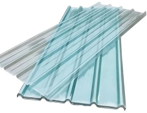 Paneles de techo de policarbonato, láminas corrugadas de 1 mm para cobertizos al aire libre, cocheras y cabañas, placas de iluminación diurna RP, 18 piezas (35 x 55 pulgadas) para cubierta de sombra