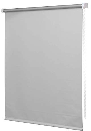Ventanara® Thermorollo Verdunkelungsrollo Hellgrau inklusive Montagematerial 160 x 160 cm