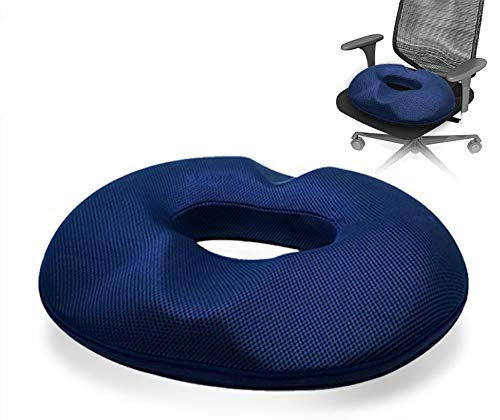 Donut Cushion for Pressure Relief Orthopaedic Ring Seat Cushion Therapy,Ergonomic Memory Foam Cushion for Lower Back, Tailbone and Sciatica Relief for Office, Home, Car,Wheelchair