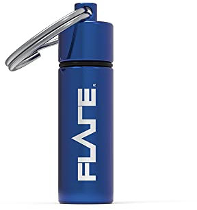 Flare Audio Capsule Blue Porte-clés en aluminium léger et résistant à l'eau