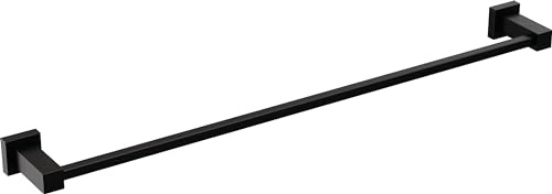 Delta Rubinetto Velum 24 Pollici Singolo Portasciugamani Portasciugamani, Nero Bagno Portasciugamani Da Parete, Appendiasciugamani, Nero Opaco IAO20824-BL