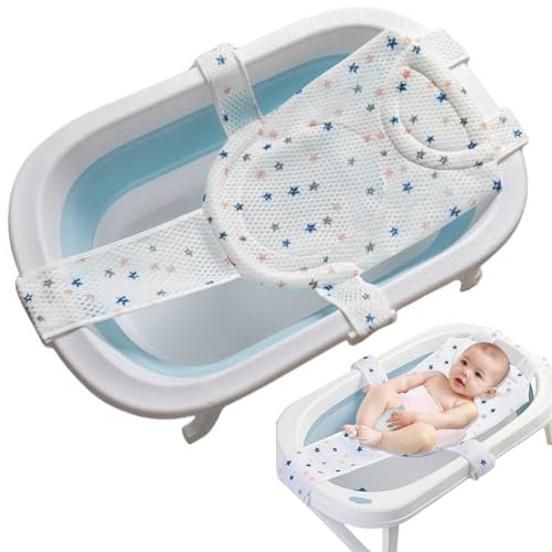 Asiento de Bañera para Bebé,Red de Soporte para Bañera,Asiento de Bañera para Bebés,Asiento de Apoyo,Malla Ducha para Bañera de Bebé,Soporte para Baño para Bebés Ducha Malla Bañ