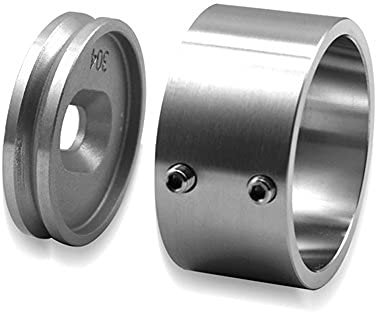 BASIT Wandflansch Edelstahl zur Befestigung von Geländer Edelstahl I Wandlager für Geländer Edelstahlrohr Ø 25,0mm I Rohrflansch Wandhalter für Handlauf WF16