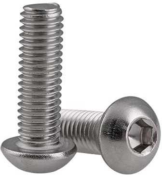2/5/10/20/50 Uds M3M4M5M6M8M10 316 cabeza redonda de acero inoxidable tornillo Hexagonal interior taza Semicircular tornillo Hexagonal(12mm,M5-10PCS)
