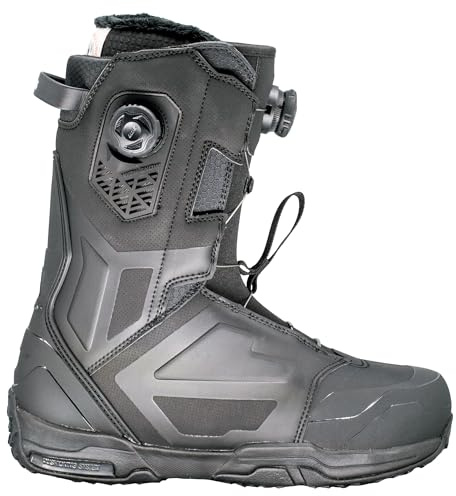 Airtracks Snowboard Boots Master Pro ATOP Moz DUAL Zone Speed Lacing Snowboardschuhe - QL Snowboardboots - Schwarz - 41