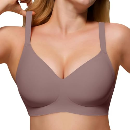 Cocila Sujetadores Sin Aros Comodos Reductor Tirantes Sujetador De Mujer Top Tirant Camiseta Nina Encaj Push Up Conjuntos 95C con Copa C Deportivo Abrochado Delante Maternidad Un Tirante Pecho