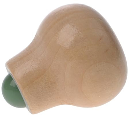 DECOMELODY Rouleau de Lifting du Visage en Acier Inoxydable et Bois Portable Soulagement Double Menton Outil Facial pour Massage Visage et Nuque
