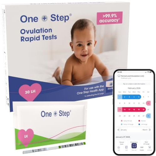 Ovulation Test Strips LH 20 MIU/mL – One Step – Scan & Track with App – Ovulation Predictor Kit – Detect LH Surge