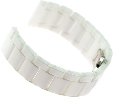14 mm 16 mm 18 mm 20 mm 22 mm vit keramik klockarmband män dam armband