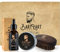 BartZart Shabo Bartbürste Set aus hochwertigem Bartöl mit Moschus Duft, natürliches Bart Balsam & Bart Bürste aus Wildschweinborsten | Bartpflege Set