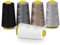 ilauke 5 Konen Overlockgarn Nähgarn 40/2 je 3000 Yard (2743 Meter), Fäden Set aus 100% Hochwertigem Polyester, 5 Farbig Overlock Konen Garn Bastelmaterialien zum Nähen,Quilten,Patchwork,Serger