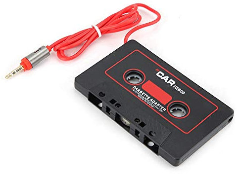Dioche Car Cassette Player, Car Stereo Audio Aux Cassette Tape Adapter CD MD MP3 MP4 Player to 3.5mm Aux Audio for Mobile Phone, Compatible with Most Laptop and Computers