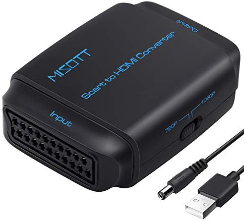 MISOTT Scart zu HDMI Konverter, Adapter für DVD TV
