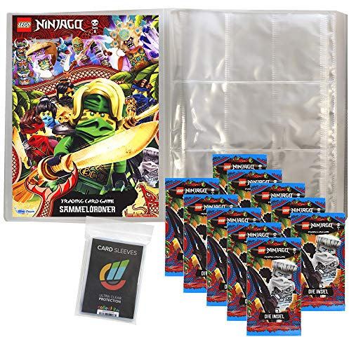 Collect-it Ninjago - Serie 6 Trading Cards - 1 Leere Sammelmappe + 10 Booster Hüllen Sleeves - Deutsch