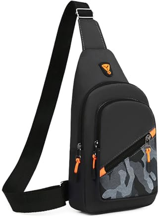 CYchen Hombres Bolso Mochila Mensajero Mano de Pecho para Hombre Mujer, Bandolera Bandoleras Cruzada Sling Bolsa Riñonera Shoulder Bag Bolsos Viaje Mariconeras