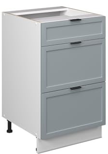 Vicco Küchenschränke Fame-Line, Hellblau-grau, 50 cm ohne Arbeitsplatte