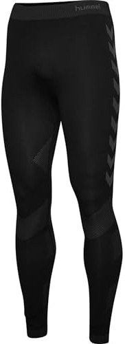 hummel First Seamless Tights Leggings para Hombres Leggings, Hombre, Negro, XS/S