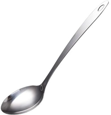 IMEEA Cooking Spoon Large Stainless Steel Spoon Kitchen Serving Spoon, 12.8inch/32.5cm
