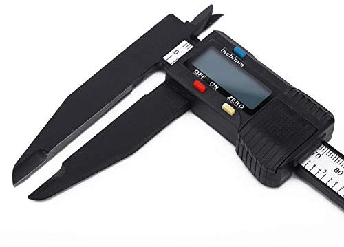 125 Digital Caliper, Electronic Micrometer Caliper with LCD Screen, Digital Electronic Caliper Carbon Ruler with Long Jaw Measuring Tool(150mm/300mm)(150mm)