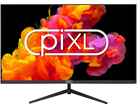 piXL CM32F4 32 Inch Frameless Monitor, Widescreen IPS LCD Panel, Full HD 1920x1080, 4ms Response Time, 60Hz Refresh, Display Port/HDMI, 16.7 Million Colour Support, VESA Wall Mount, Black Finish