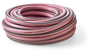 G.F. SRL Tuyau RECO, 25m de Tuyau pour arrosage 15 mm (5/8) en Plastique Recycle, système Anti Torsion, Structure Ultramemory, résistant aux UV et Anti algues. Fabriqué en France, Fuchsia