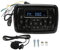 Waterproof Marine Radio Car Stereo Receivers Marine Speakers Bluetooth Car AM/FM Radio Stereo Receiver 12V DC MP3 Player Stereo Sound for Yacht Caravan Engineering Vehicle Ship +Auto