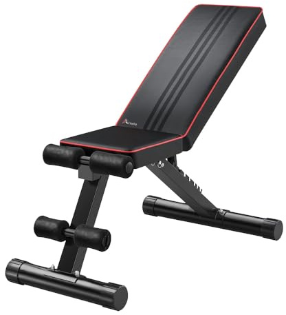 Alivio Adjustable Weight Bench, Full Body Workout Utility Weight Benches, 7 Backrest Foldable Incline Decline Bench Press 300lbs for Home Gym