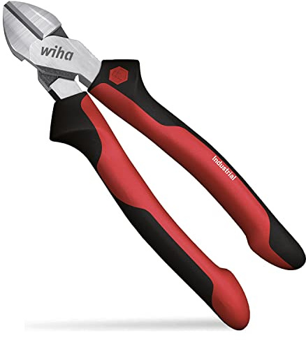 Wiha Seitenschneider Industrial mit DynamicJoint® 180 mm I Kabelschneider I Universalschneider für weiche und harte Drähte (43461)