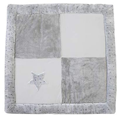 Domiva Laufgittermatte, rutschfest, für den Innenbereich, bedruckt, Sterne, Grau, 100 x 100 cm