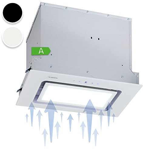 Klarstein Campana Extractora Empotrable, Extractor Filtro de Grasa Lavavajillas, Flujo Aire 506m³/h, Campanas Extractoras Cocina LEDs, Panel de Control Táctil, Extractores Techo con Ventilador