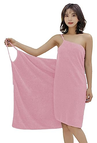 SJTJSPX Serviette Robe à Bretelles Serviette de Bain en Microfibre Séchage Rapide Peignoir de Bain Femme Robe de Bain Robe de Chambre Drap de Bain Serviettes de Douche Plage Natation Surf Spa