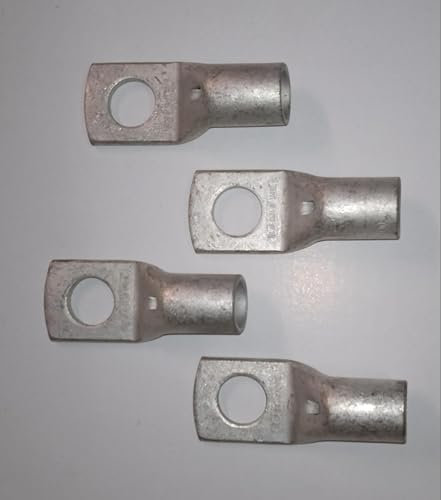 4 Capicorda di Potenza 120 mm² Ø foro M16 Connettori non isolati SC Capocorda nudo Rame Stagnato Terminali per Cavi Fili Elettrici