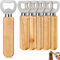 Zeawavsl Flaschenöffner Set aus Holz 6-teiliger Bierflaschenöffner, Natürliches Design, Tragbar, Personalisiertes Geschenk, Flaschenöffner für Männer, aus Holz für die Hausbar