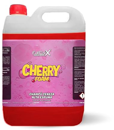 FULLCARX Cherry Foam 5L rosa bilschampo aktivskumrengörare, hög koncentration, kapslar in smuts, hög skumkraft, Snow Foam bilschampo, tvätt rengöring detaljering professionell produkt