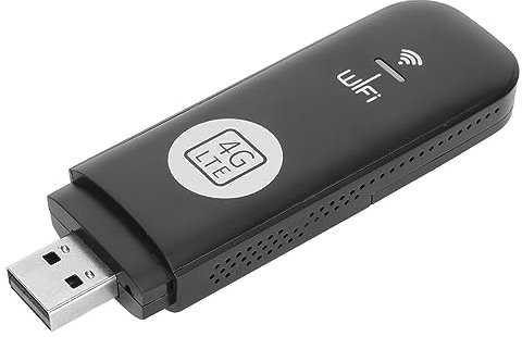 4G LTE USB Stick, Módem Móvil WLAN con Ranura de Tarjeta SIM USB Dongle Travel 4G Router USB WLAN Surfstick sin Contrato, 150 Mbit/s, Soporte 8 Usuarios
