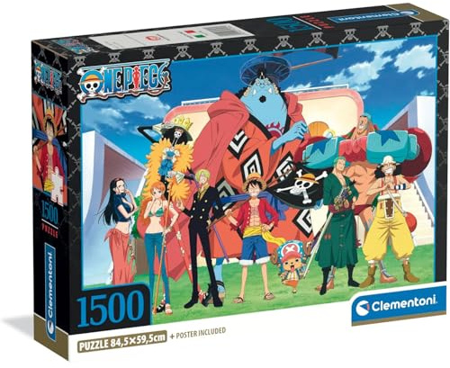 Clementoni Puzzle One Piece 1500 Stücke, Compact Box - Puzzle für Erwachsene 14-99 Jahre, Geschenk für Mann und Frau, Made in Italy, 31746
