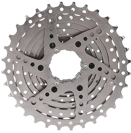 Cassette, 9/10/11/12 Speed 32/36/42/46t Road Bikes Freewheel Cassette Sprocket for Cycling Replacement Accessories (9S 11-32T Silver)