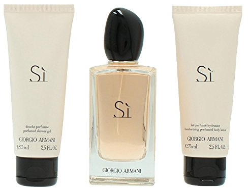Giorgio Armani Si giftset, Eau de Parfum spray, shower gel, body lotion, 1er Pack (1 x 250 g)