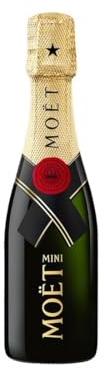 Moët & Chandon Brut 20cl Miniature Champagne in a Wooden Box - Mini Moet