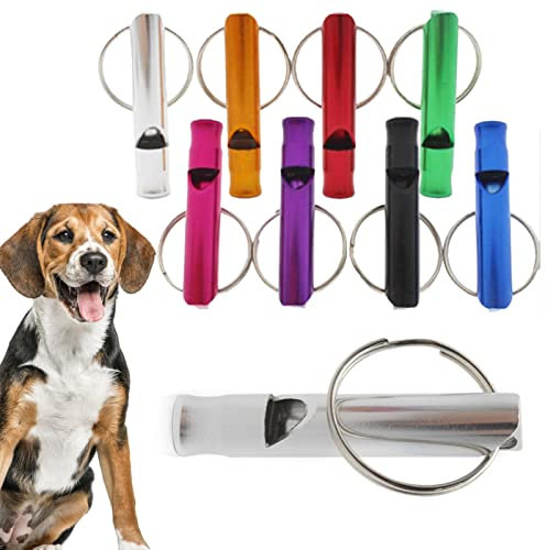 QARIDO Pfeife für Hund | Ultraschall-Hundepfeife, um das Bellen zu stoppen,Tragbare Welpen-Trainingsflöten-Hilfspfeife für Sit Down Recall Repel Silent Bark Control Tool (zufällige Farbe)