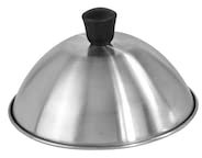 Tarrington House Coperchio per Barbecue, Acciaio Inox/plastica, ¯ 16,2 x 8,7 cm, Forma a Cupola, Impugnatura ergonomica, Argento