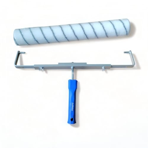 Profesius Rodillo de revestimiento de suelo de 50 cm + barra de ajuste, rodillo de suelo para revestimiento y suelos industriales