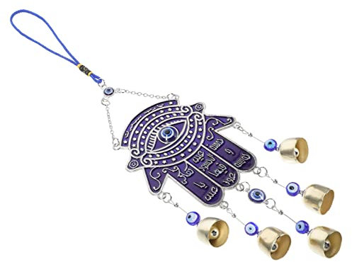 Parliky Campana De Viento Colgante Ojo Turco Adorno De Mano para Decoración De Pared Protección Mala Suerte para Sala Dormitorio y Entrada