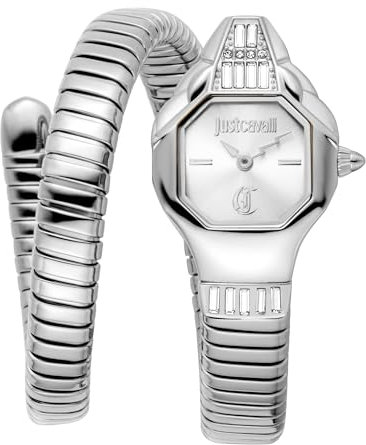 Just Cavalli Damen Analog Quarz Uhr mit Edelstahl Armband JC1L326M0015