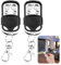 433 MHz Garagentoröffner Garagentor 2 Stück Universal Fernbedienung Garagentor Gate Transmitter Handsender Garage Fernschalter mit Alphabetische Taste Klonen Handsender kompatibel mit Marantec