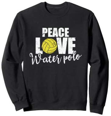 Peace Love Waterpolo Deporte Waterpolo Sudadera