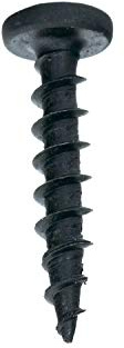 100 Pack Rok Hardware #10 x 1 Coarse Deep Thread Pan Head Screws Black Phosphate Wood MDF ROKS10X1PPCBP